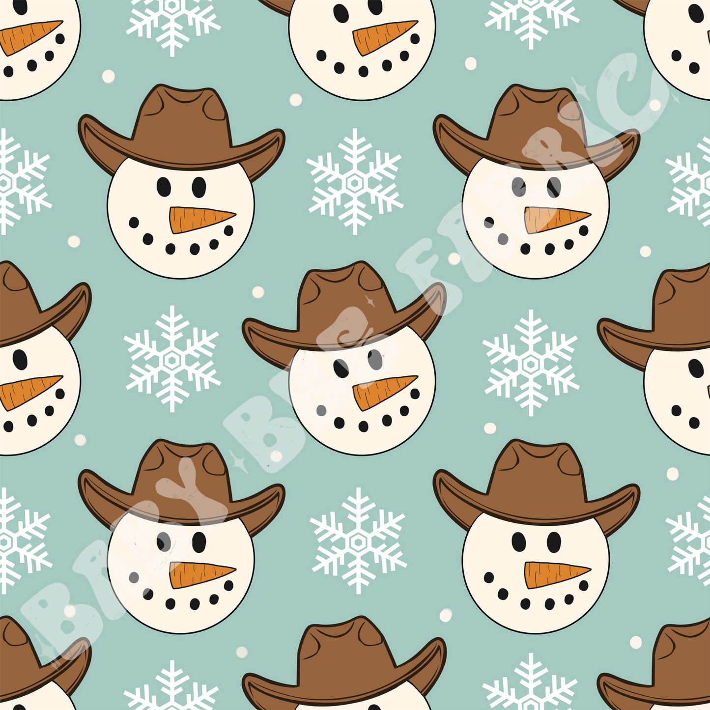 Cowboy Snowman
