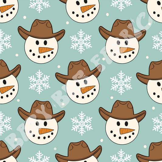 Cowboy Snowman