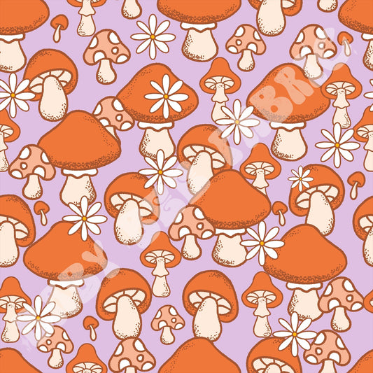 70s Mushrooms Purple