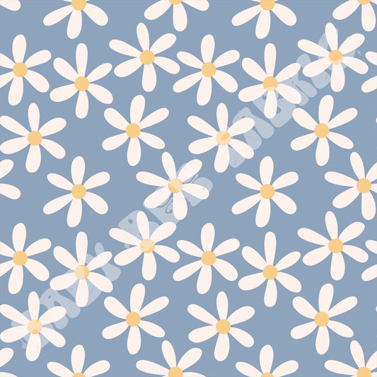 Daisy On Blue