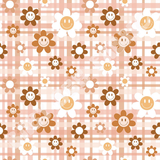 Smiley Daisy Plaid