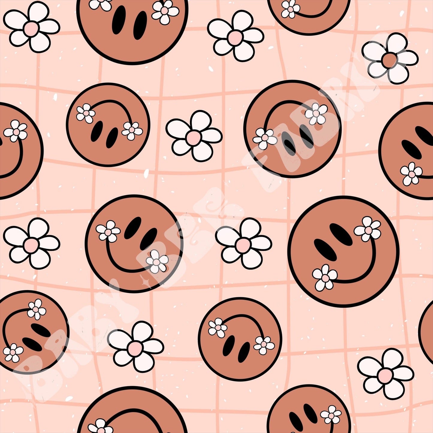 Checkered Smiley Daisy