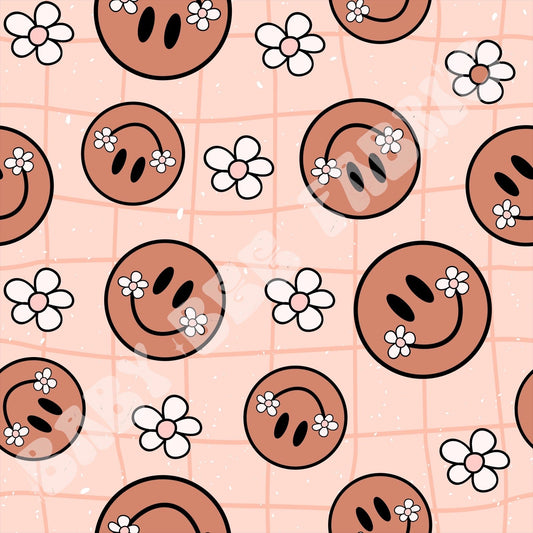 Checkered Smiley Daisy