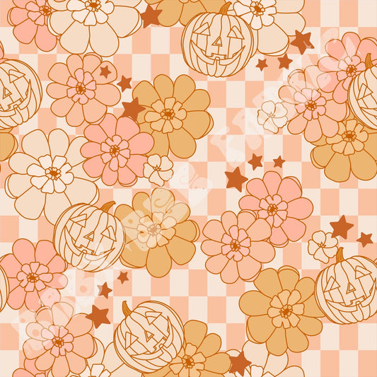 Checkered Pumpkins Light