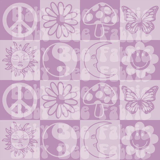 Checker Mix Purple