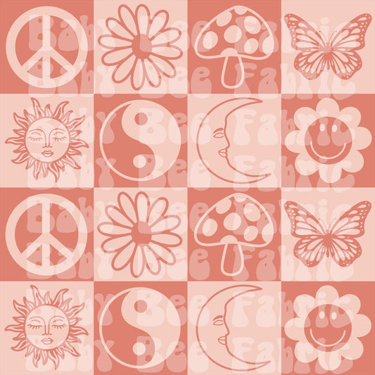 Checker Mix Peach