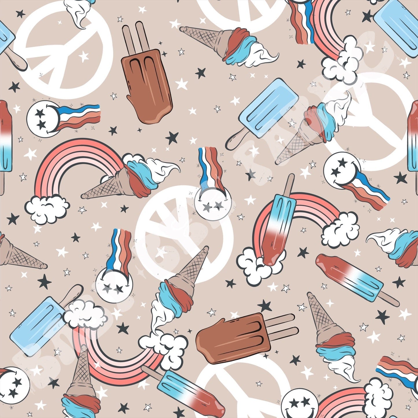 Peace Love Red White and Blue