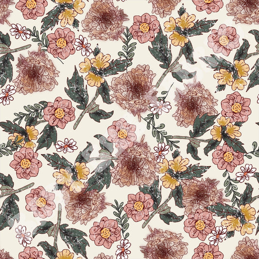 Vintage Plum Floral