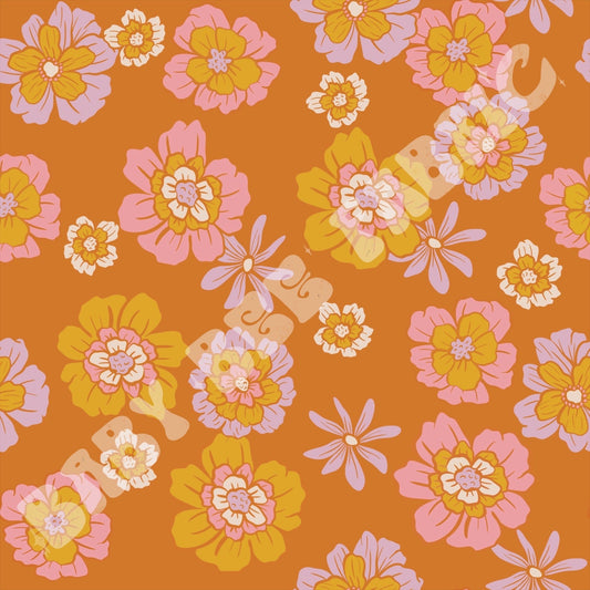 Pink and Orange Floral