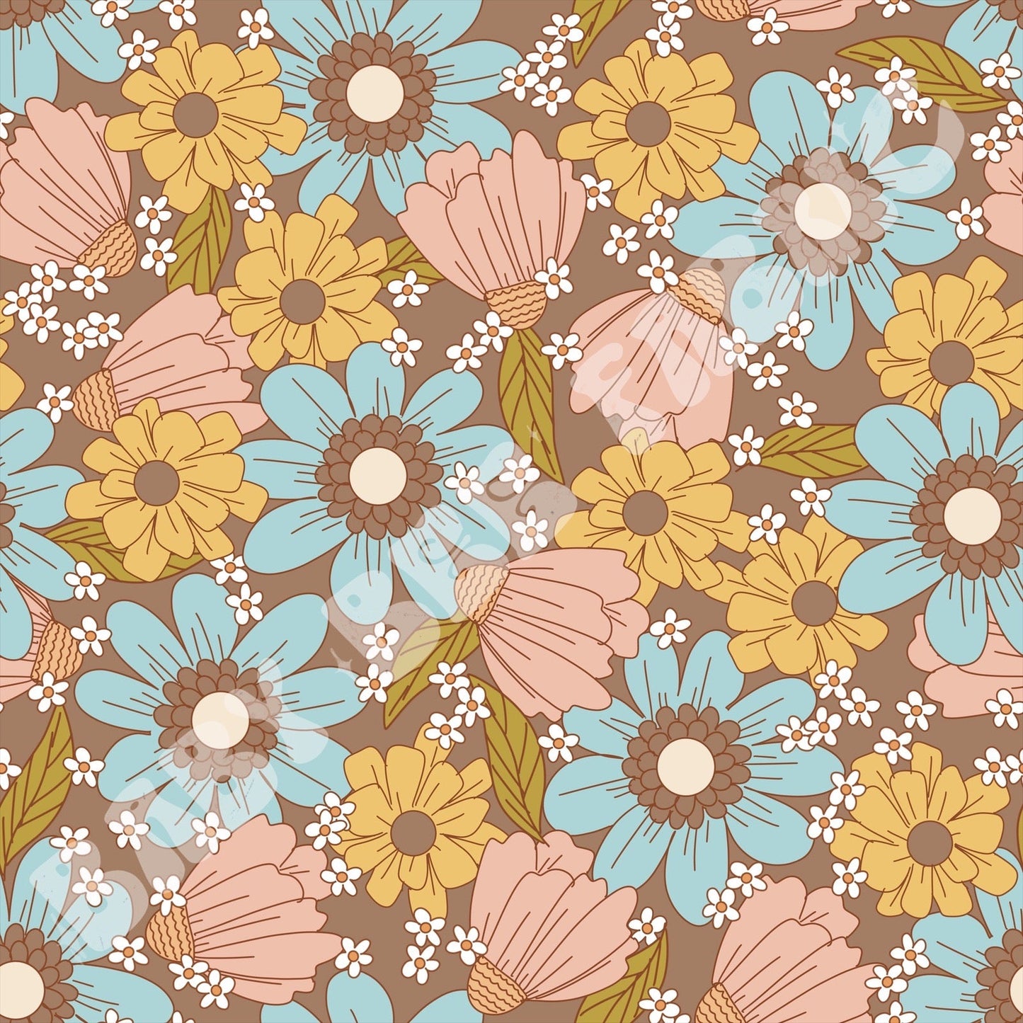 Groovy Blue Floral