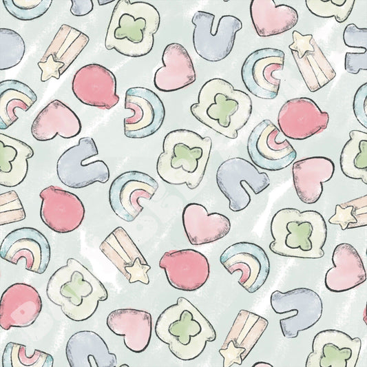 Sketched Marshmallows Blue