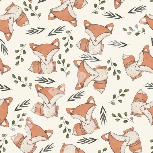Watercolor Foxes