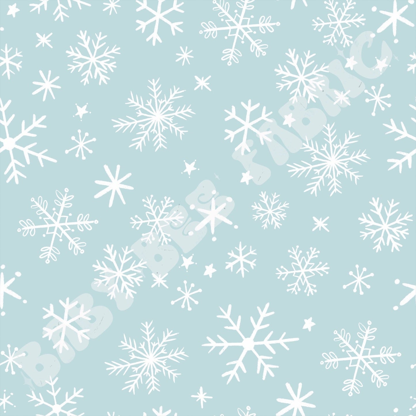 Light Blue Snowflakes