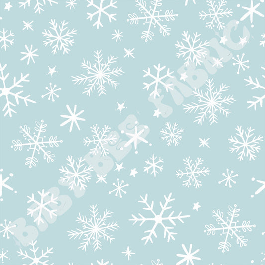 Light Blue Snowflakes