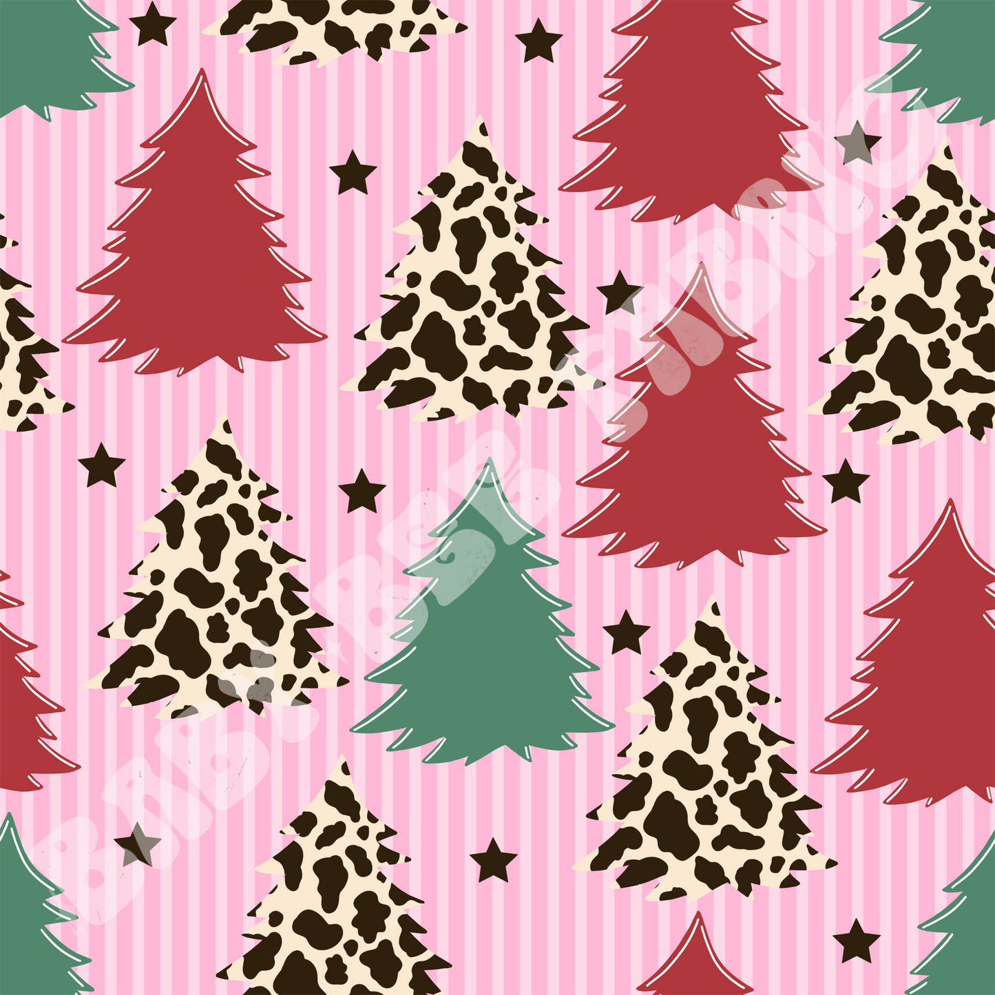 Leopard Christmas Trees