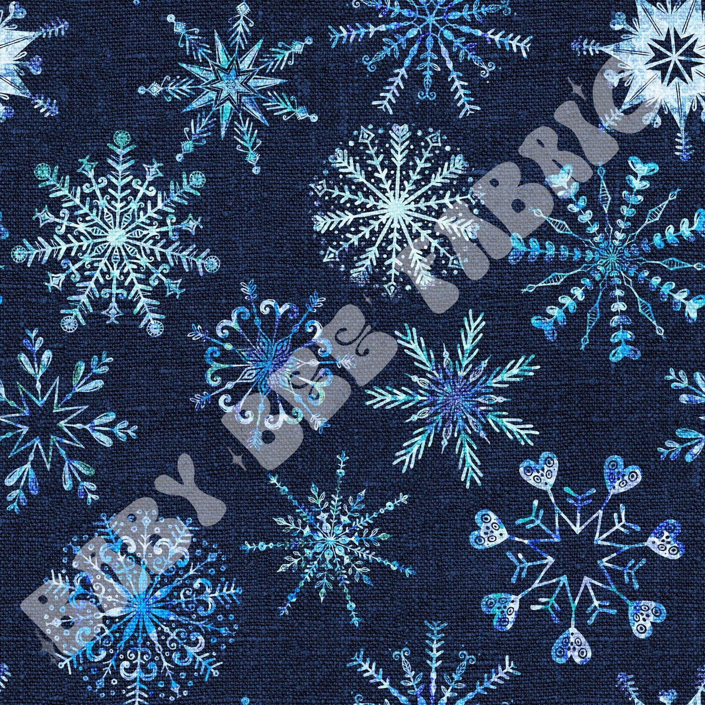 Bright Blue Snowflakes