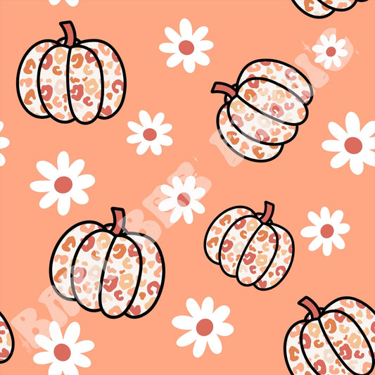 Peach Cheetah Pumpkins