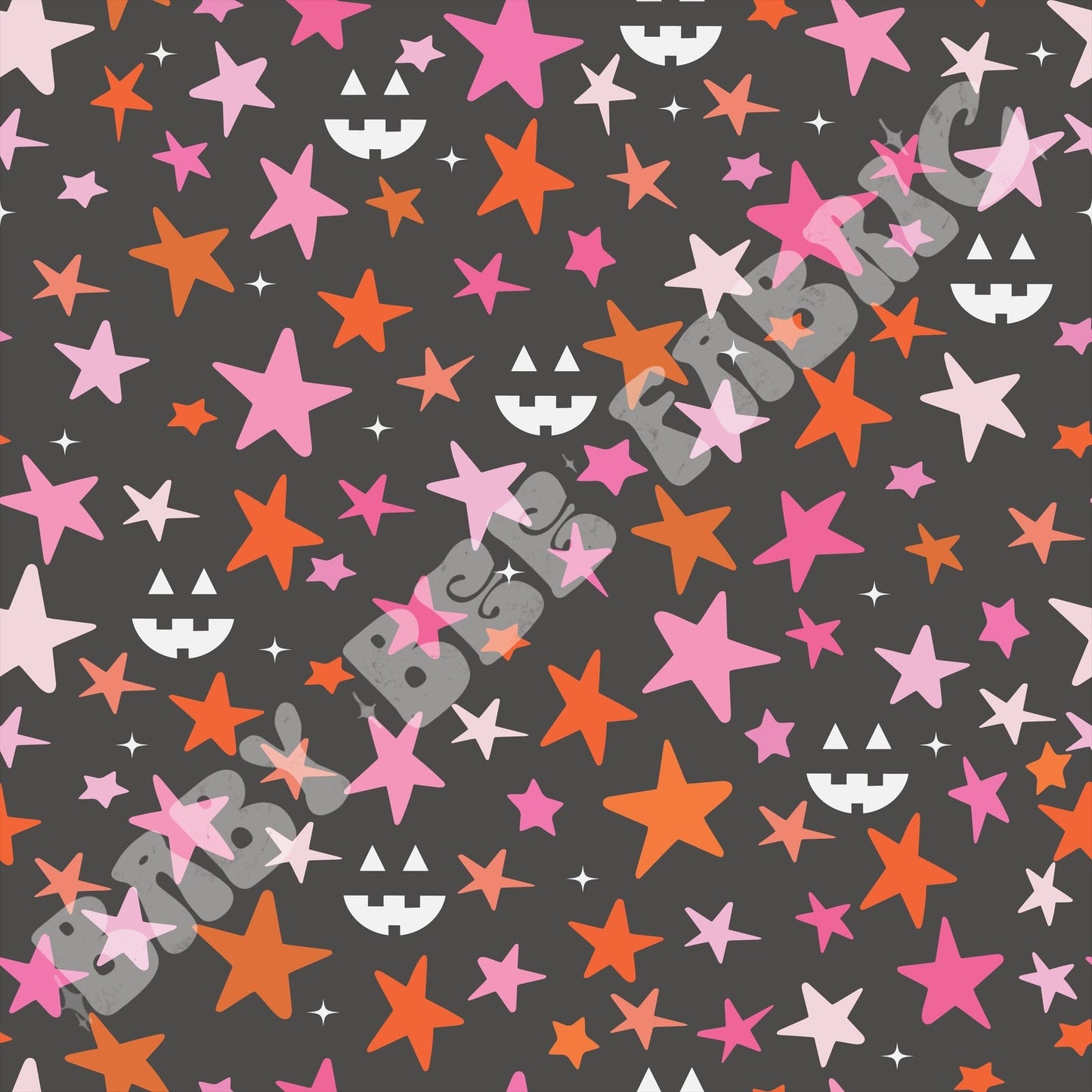 Pink and Black Halloween Stars
