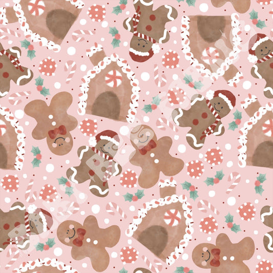 Holiday Gingerbread Pink