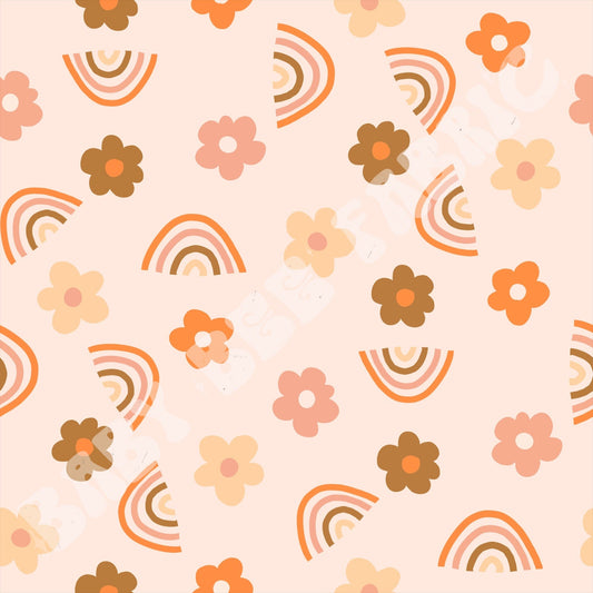 Retro Rainbow Florals