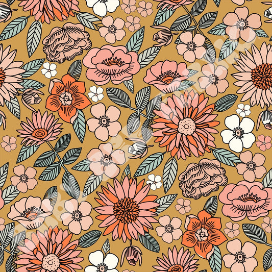 Vintage 70s Floral
