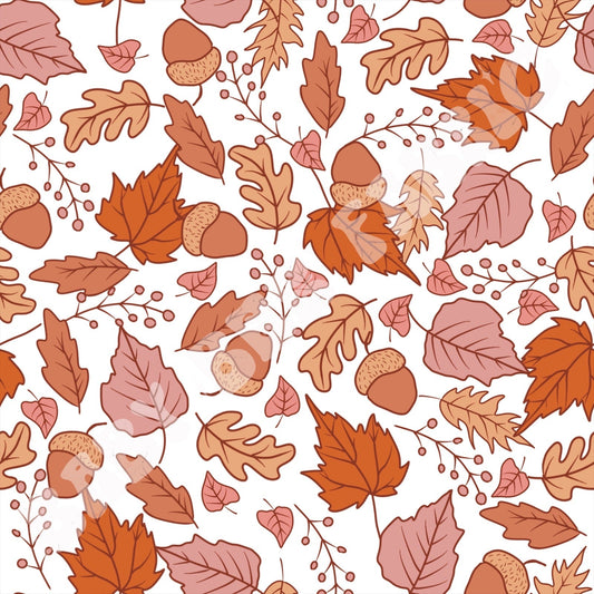 Mauve Fall Leaves