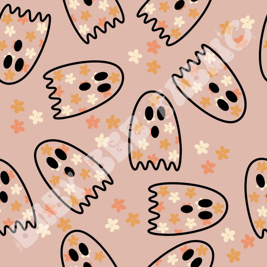 Boho Floral Ghosts