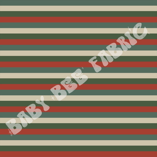 Vintage Christmas Stripes