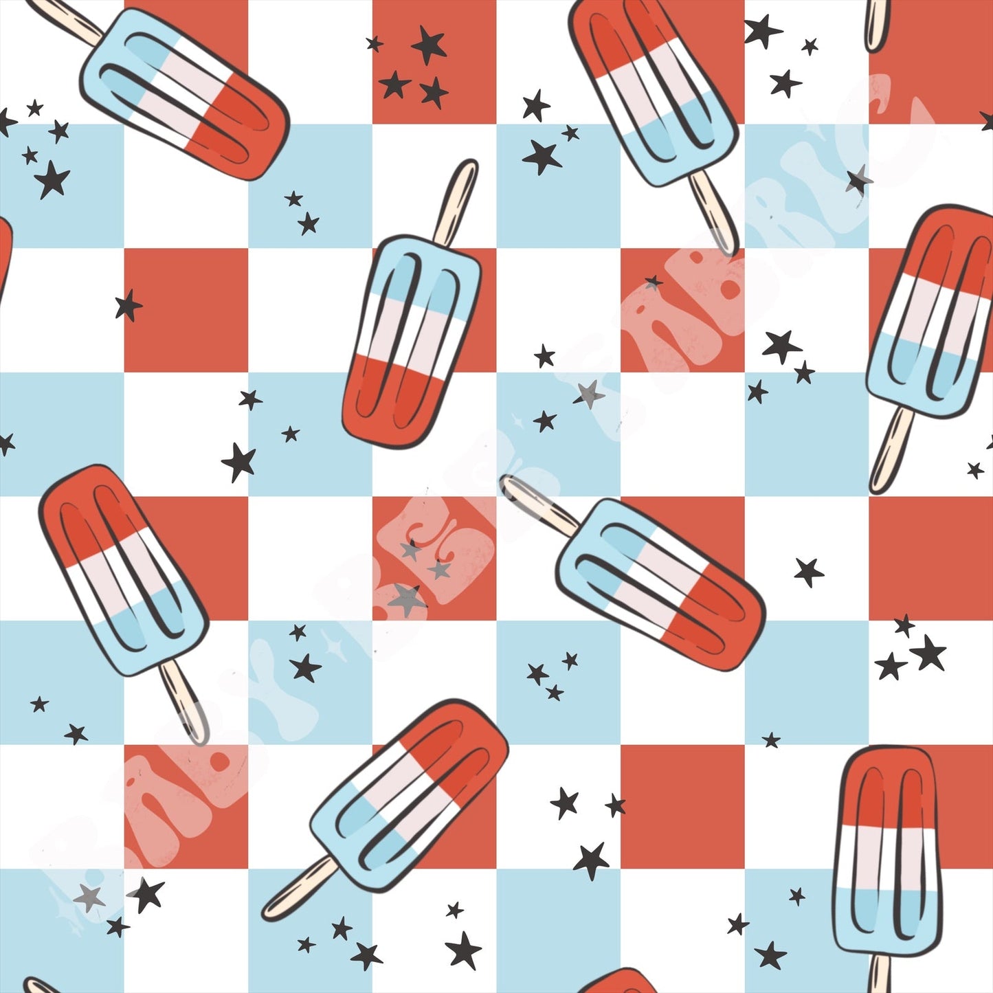 RWB Checkered Popsicle