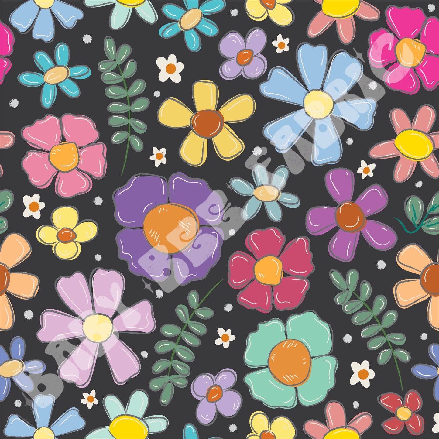Spring Flowers Dark