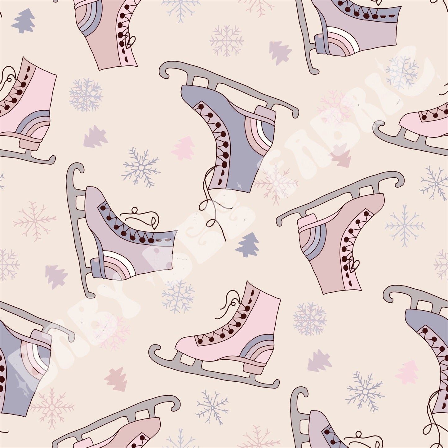 Muted Ice Skates