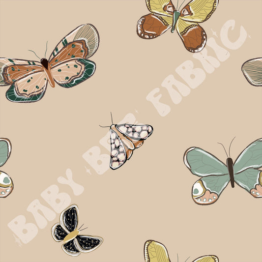 Moths on cream