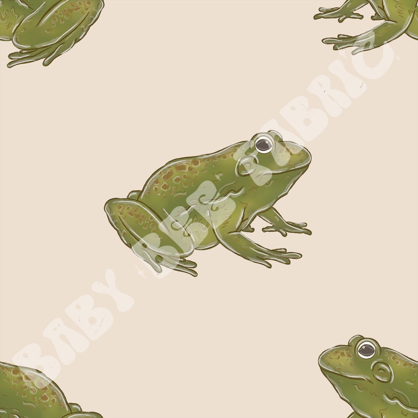 Frogs on cream