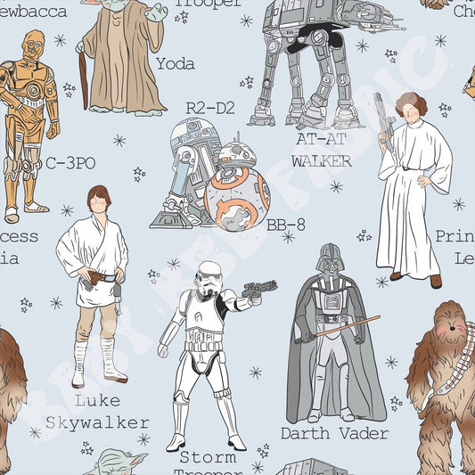 Galaxy Characters Blue