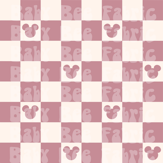 Mouse Check Mauve