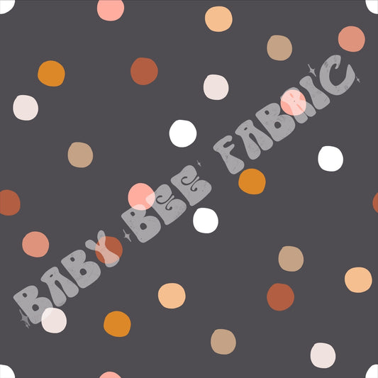 Boho Holiday Dots Black