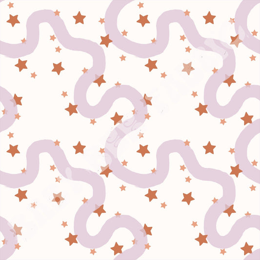 Boho Purple Stars