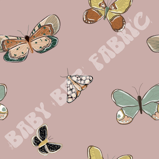 Moths on purple