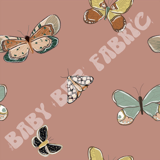 Moths on mauve