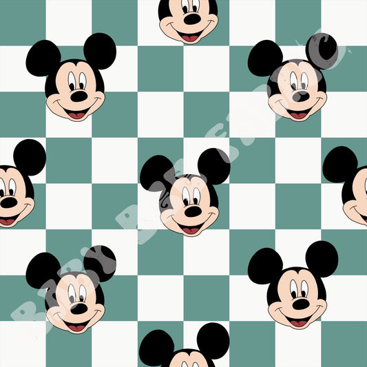 Green Checkered Mouse