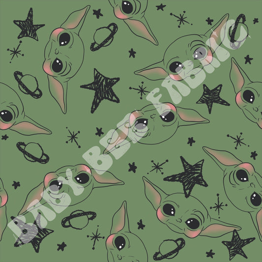 Green Outline Alien