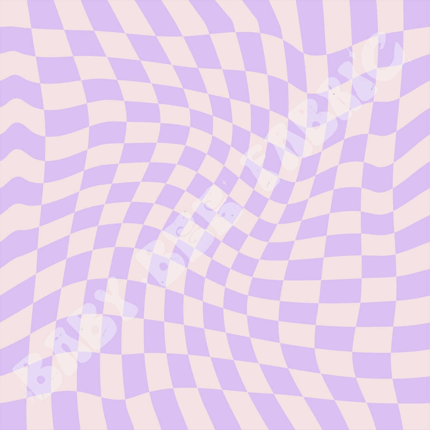 Purple Wavy Check