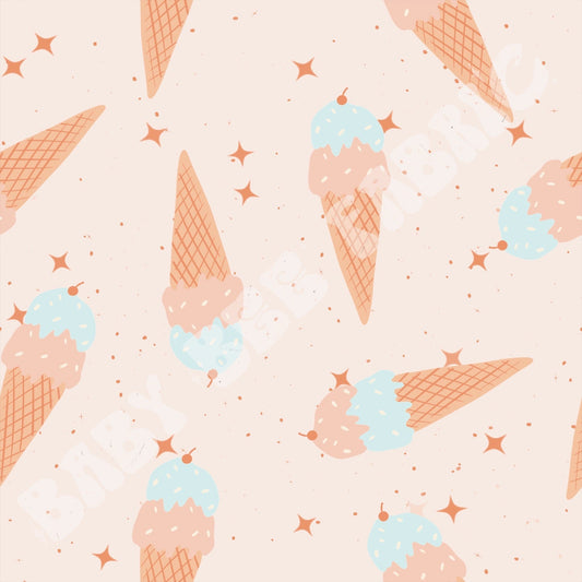 Pastel Ice Cream Cones