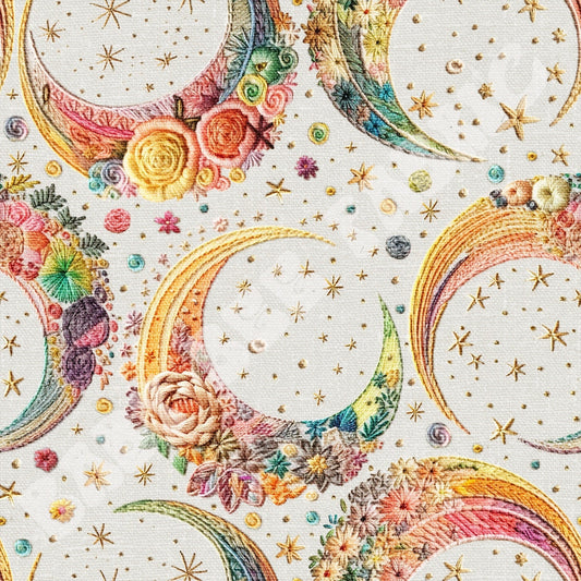 Floral Moon Embroidery