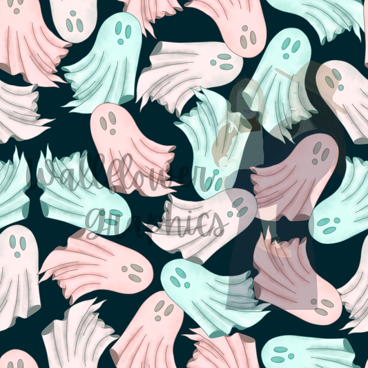Pink & Blue Ghosts