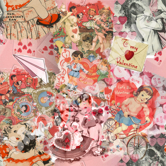 Vintage Valentines Collage