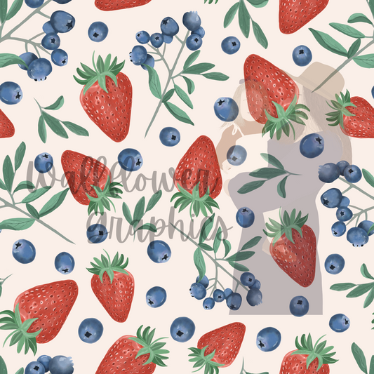 Watercolor Strawberries