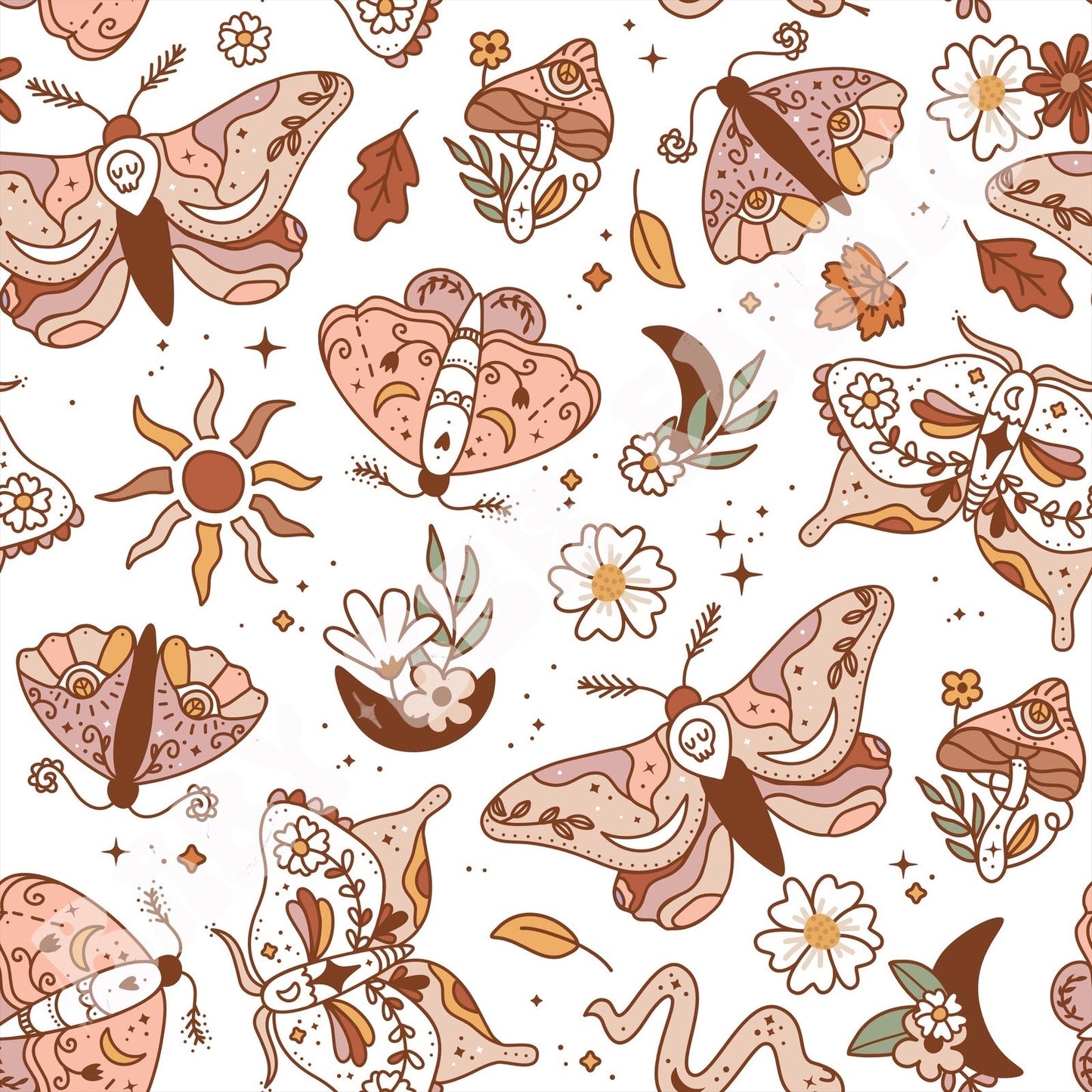 Pastel Moths