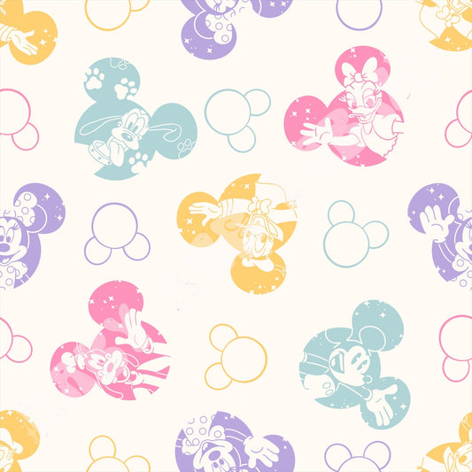 Pastel Mouse Friends