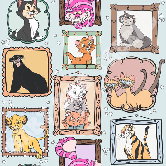 Castle Cats Blue